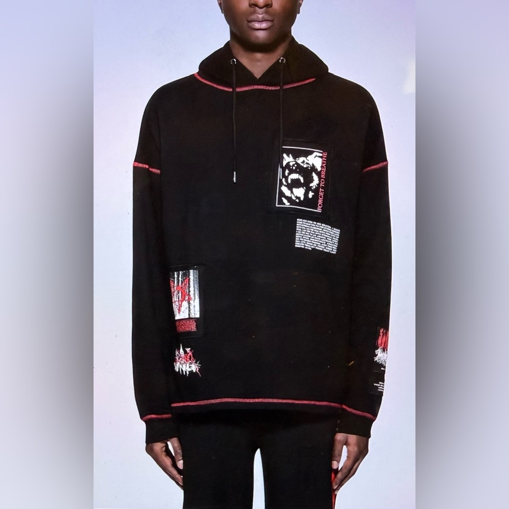 Wasted Paris Straight Patched Hoodie